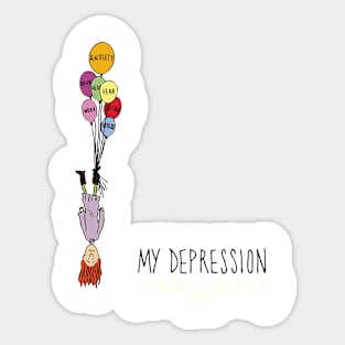 My Depression Sticker